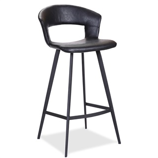 Barstol høj sort (Model: Tora)