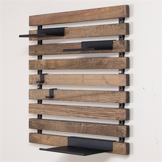 Vægpanel 52×50 cm, Hvid olie