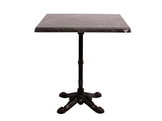 Bistro laminat bord, 70x70, mørk marmor