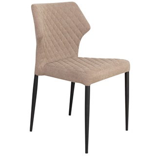 Spisebordsstol Beige stof (Model: Ydun) 