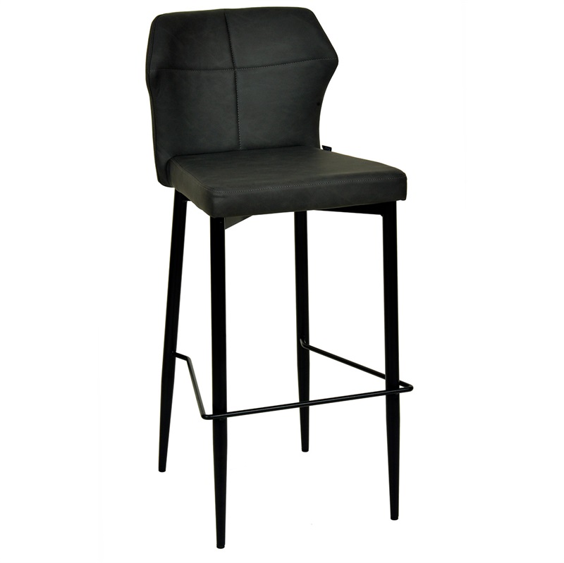Barstol høj antracitgrå (Model: Runa)