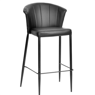 Barstol høj sort (Model: Thor)