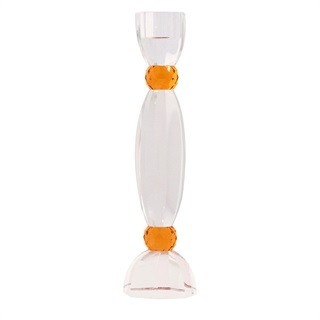 Krystal lysestage – Anemone 25 cm, rav