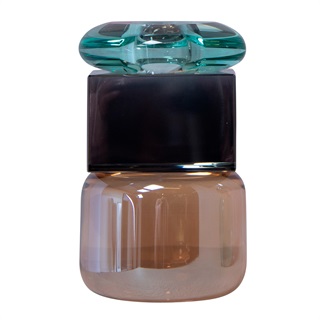 Farvet krystal lysestage – Ballota