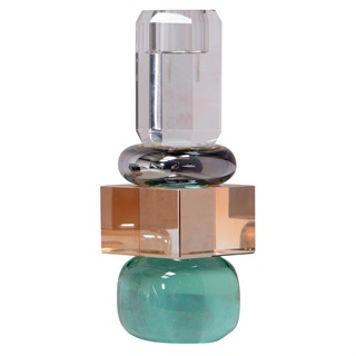 Farvet krystal lysestage – Berberis