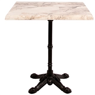 Bistro laminat bord, 70x70, natur marmor
