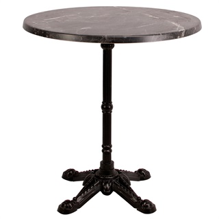 Bistro laminat bord, mørk marmor