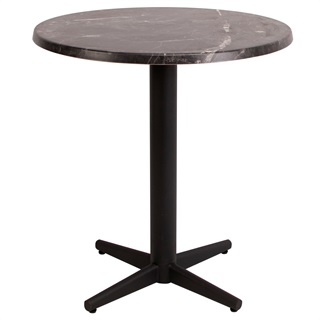 Bistro laminat bord, mørk marmor