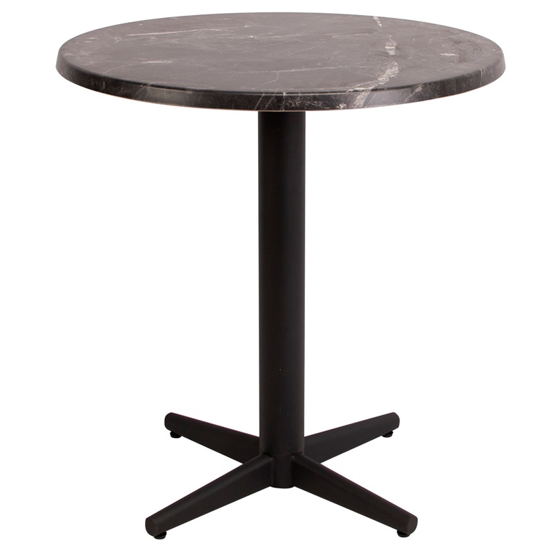 Bistro laminat bord, mørk marmor