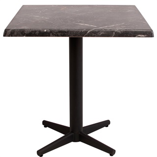 Bistro laminat bord, 70x70, mørk marmor