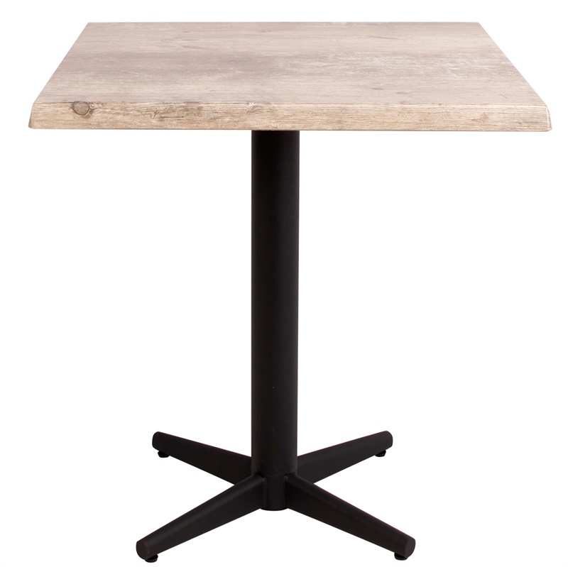 Bistro laminat bord, 70x70, rustik træ 