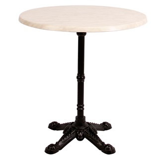 Bistro laminat bord, hvid marmor 