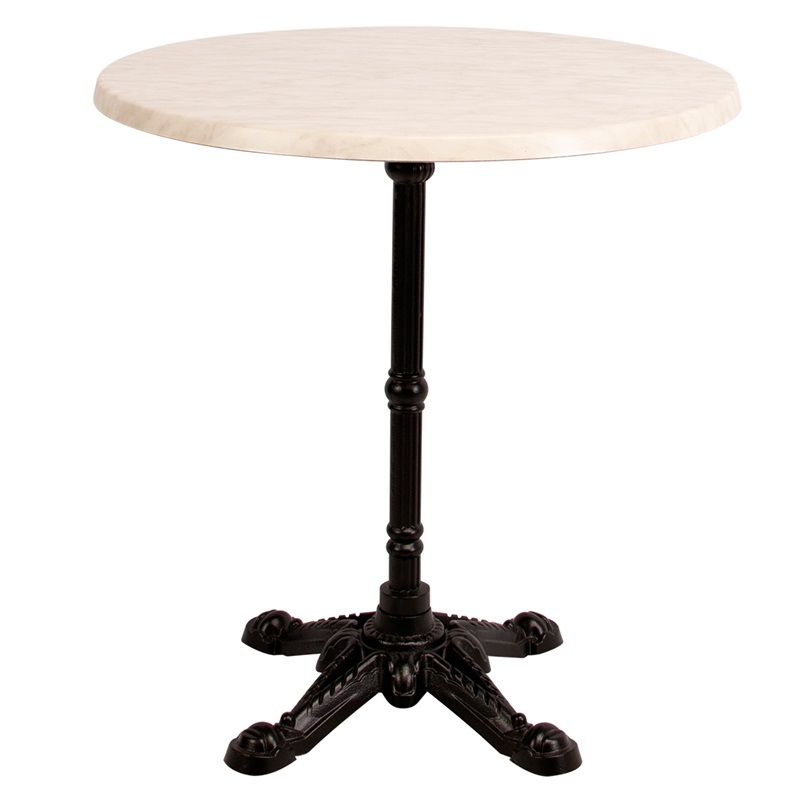 Bistro laminat bord, hvid marmor 