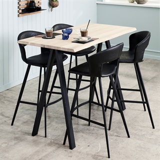Café-/barbord i massiv eg