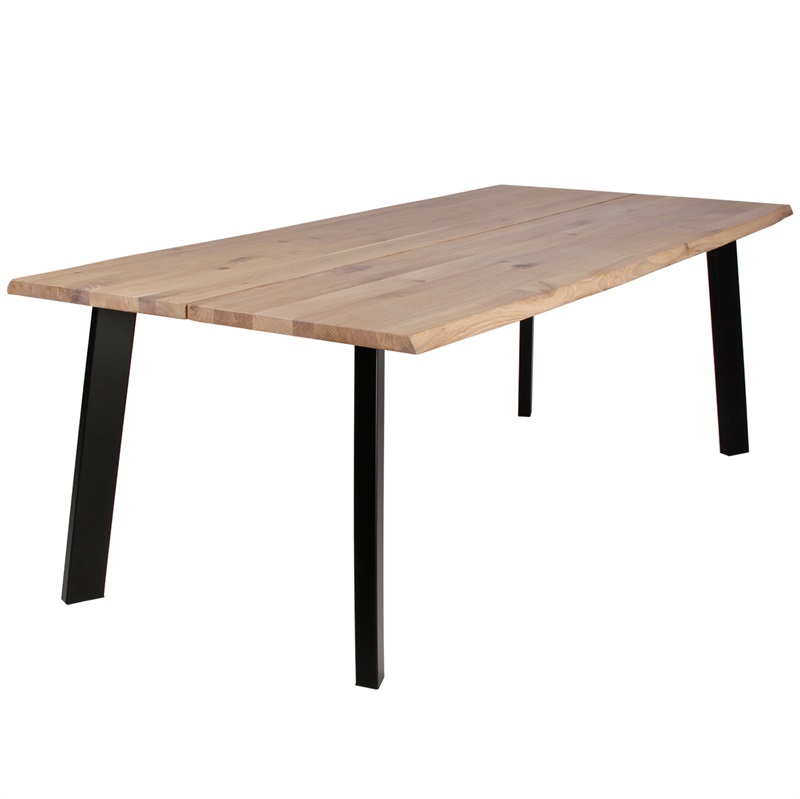 Plankebord i massiv eg 200x95 cm, valgfri farve (Model: Curve)