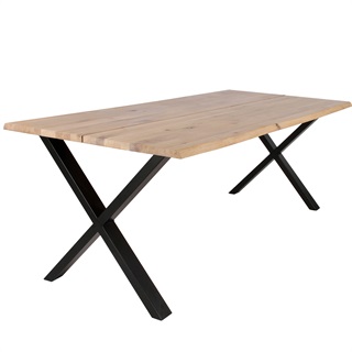 Plankebord i massiv eg 180x95 cm, valgfri farve (Model: Curve)