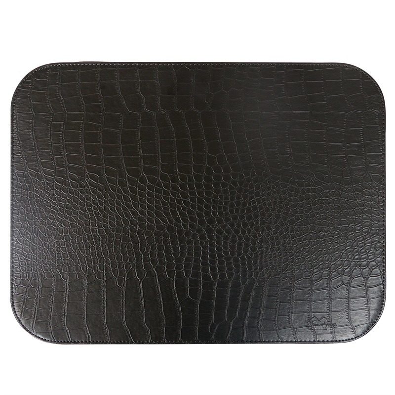 Dækkeserviet - Sort slange mønster PU - HARD