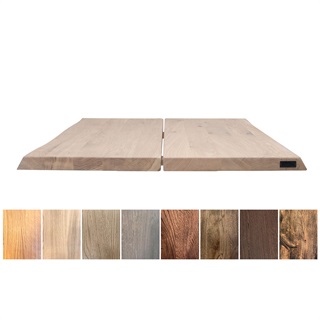 Café-/bar/sofabord i massiv eg 80×80 cm (model: Hugin)