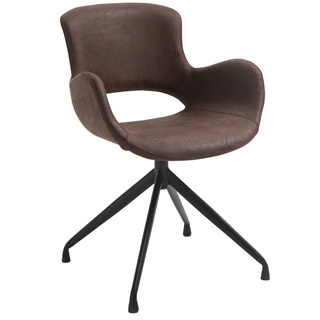 Spisebordsstol Mørkebrun (Model: Luna)