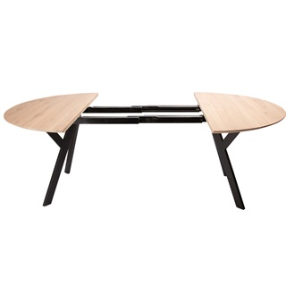 Rundt udtræksbord Ø150 cm, valgfri farve (model: Miami)
