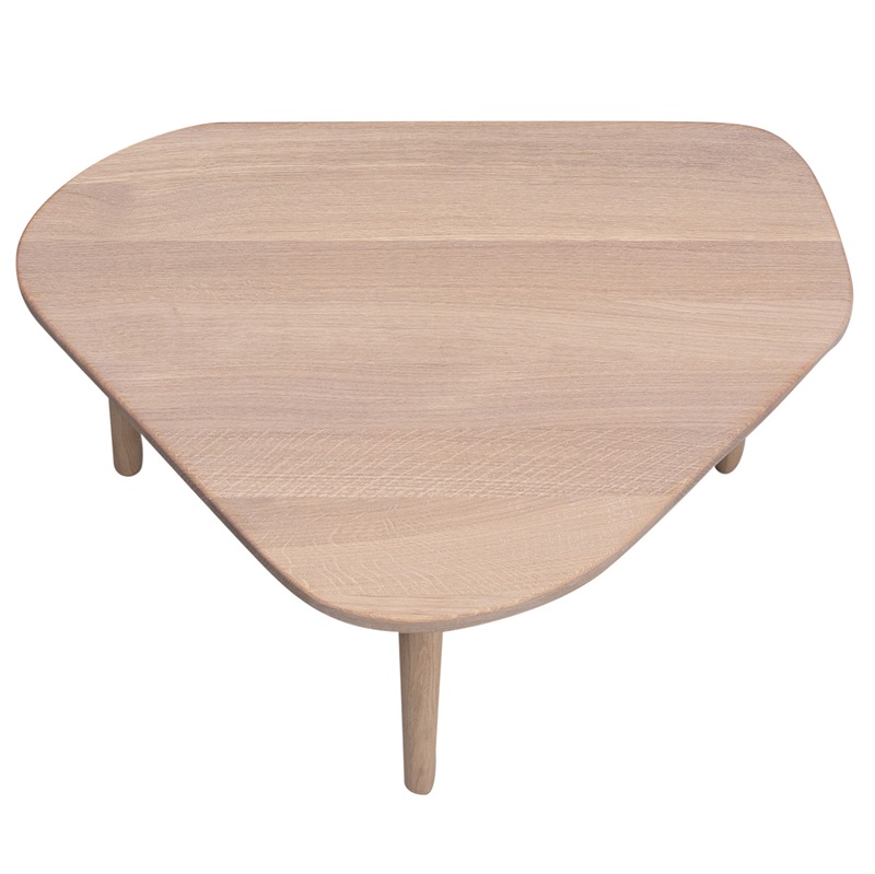 Sofabord i massiv eg 120×80 cm (model: Organic)