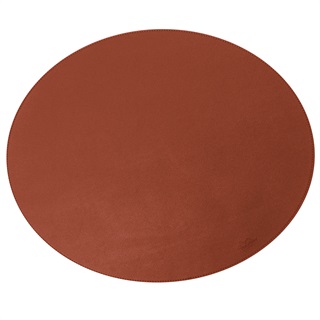 Oval dækkeserviet - Cognac PU - SOFT