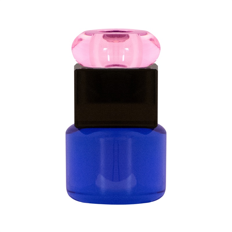 Farvet krystal lysestage – Petunia