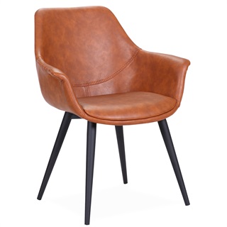 Spisebordsstol Cognac (Model: Signe)