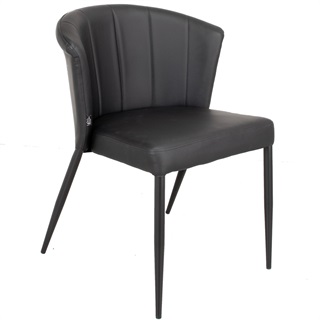 Spisebordsstol Sort PU (Model: Thor)