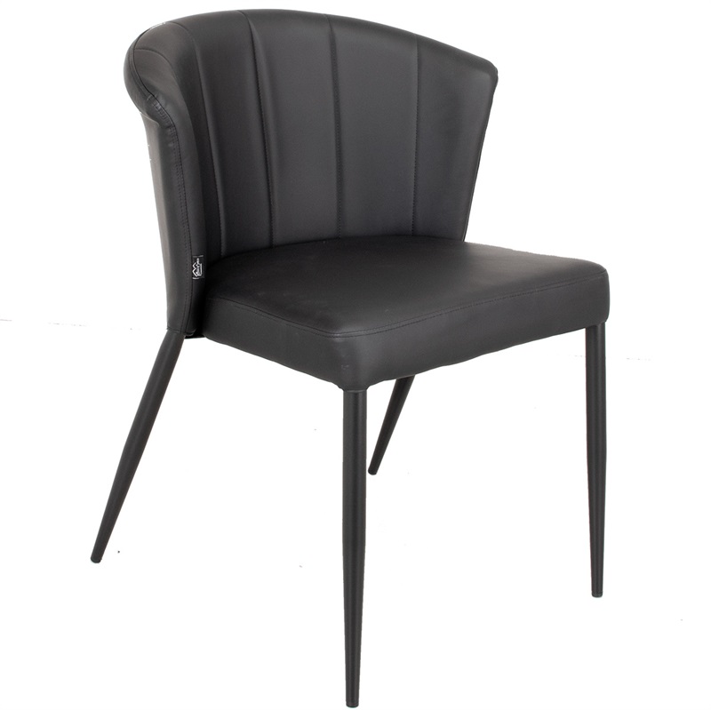 Spisebordsstol Sort PU (Model: Thor)