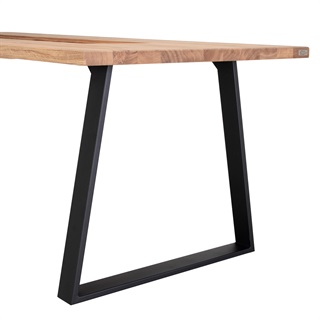 Spisebordstel (Model: Trapez base, sort)
