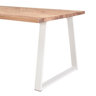 Spisebordstel (Model: Trapez base, hvid)
