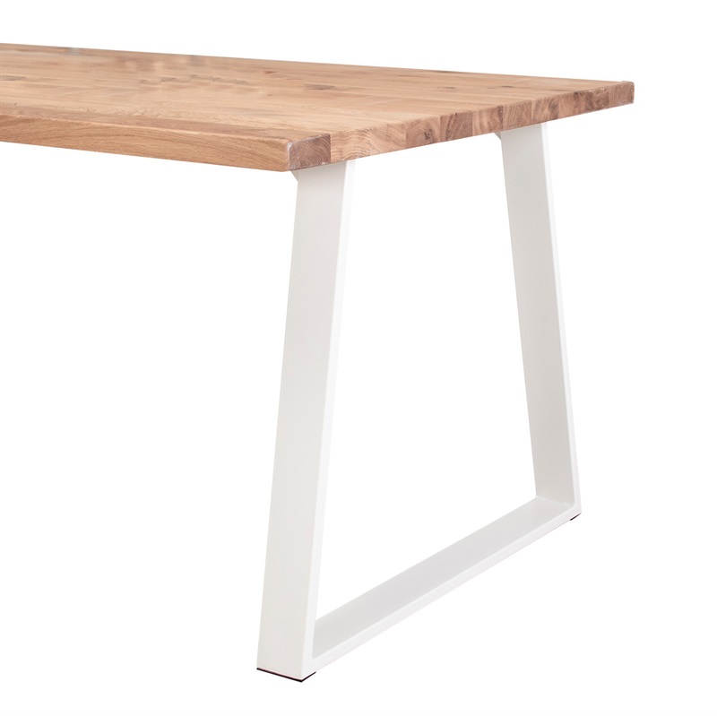 Spisebordstel (Model: Trapez base, hvid)