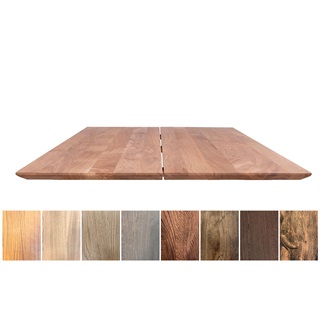 Café-/bar/sofabord i massiv eg 130×72 cm (model: Vidar)