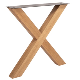 Spisebordstel (Model: X base eg, valgfri farve)