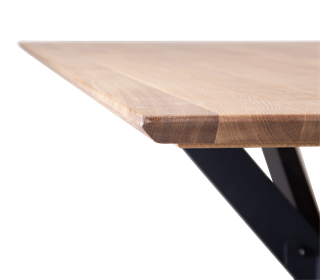 Plankebord i massiv eg 240x95 cm, valgfri farve (Model: Vidar)