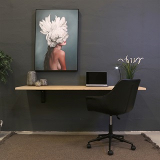 Skrivebordsplade 200x55 cm, valgfri farve (model York)
